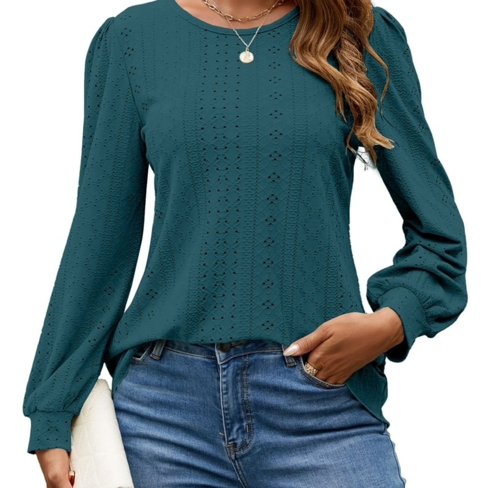 Elegant Teal Women's Top